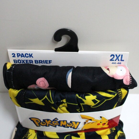 2 Pack Men's 2XL 44-46 Pokemon Boxer Briefs - NWT - Picture 2 of 9